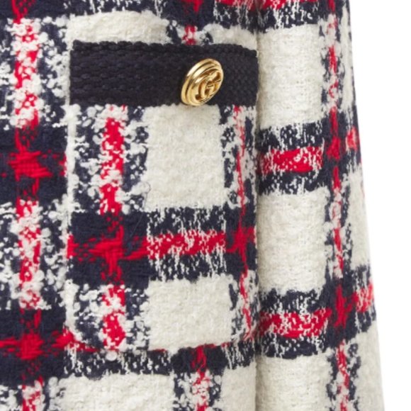 Gucci Web Wool Blend Tweed Jacket - Picture 6 of 8